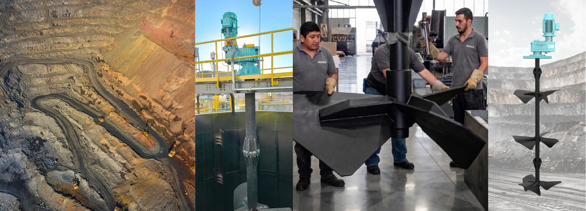 Agitadores industriales para procesos de minería