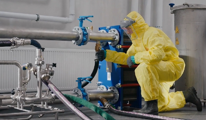 Temperature treatments for food processing in premixes and mixing ingredients.